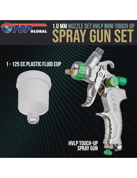 Pistola de Pintura Automotriz TCP Global G5800 HVLP 1.0mm Pistola de Pintura Automotriz TCP Global G5800 HVLP 1.0mm