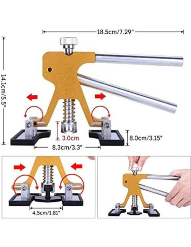 Extractor de Abolladuras Randalfy AR-01 - Kit Reparación 13 Piezas