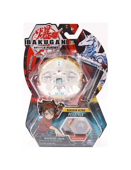 Figura de acción Baku Ultra Pegatrix 7.62 cm con tarjetas