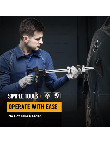 Extractor de Abolladuras Neumático EWK EB0258 3 Ventosas 75-125mm