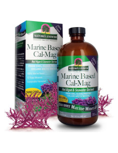 Calcio y Magnesio Marino Nature's Answer 500 mg 16 Oz