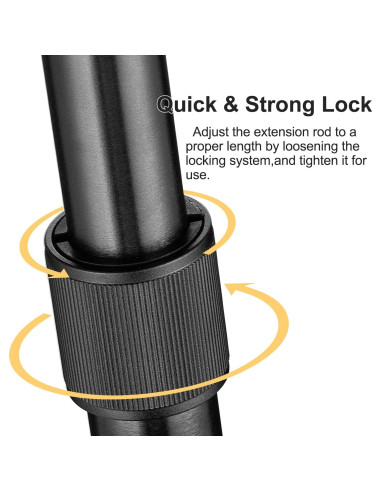 Barra de Extensión de Aluminio ADAI Gimbal 18.8-31.6 cm para Estabilizadores