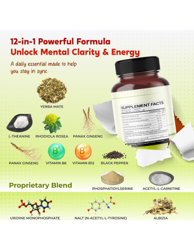 Cápsulas de Yerba Mate PeakPury - 150 Unidades - Energía Natural