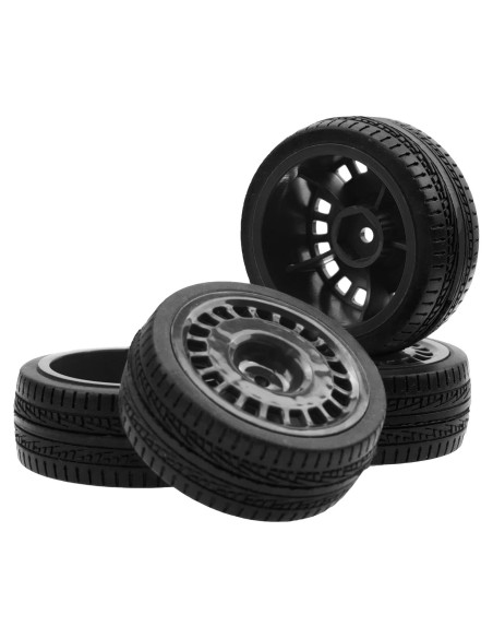 Neumáticos de Caucho 70mm con Llantas Nylon 12mm HIRCQOO