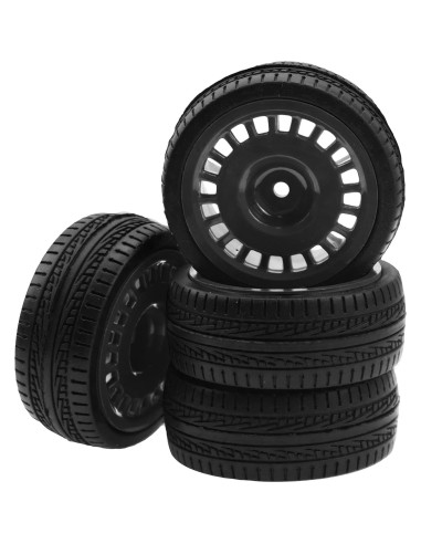 Neumáticos de Caucho 70mm con Llantas Nylon 12mm HIRCQOO