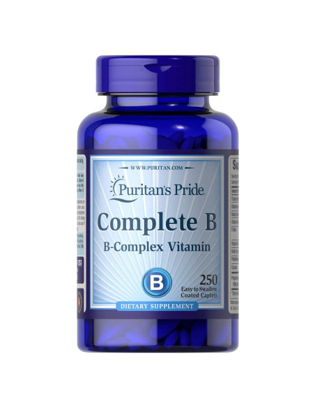 Complejo de Vitamina B Puritan's Pride 250 Tabletas Complejo de Vitamina B Puritan's Pride 250 Tabletas