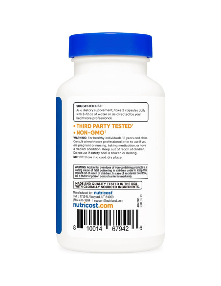 Multivitamina Nutricost con Probióticos 120 Cápsulas Vegetarianas Multivitamina Nutricost con Probióticos 120 Cápsulas Vegetarianas
