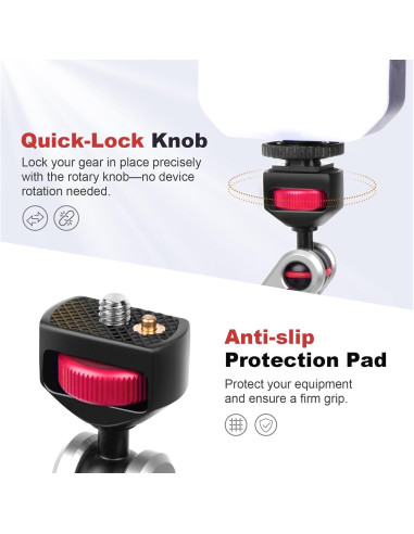 Brazo Mágico Doble Cabeza Esférica CAME-TV 64005 119g