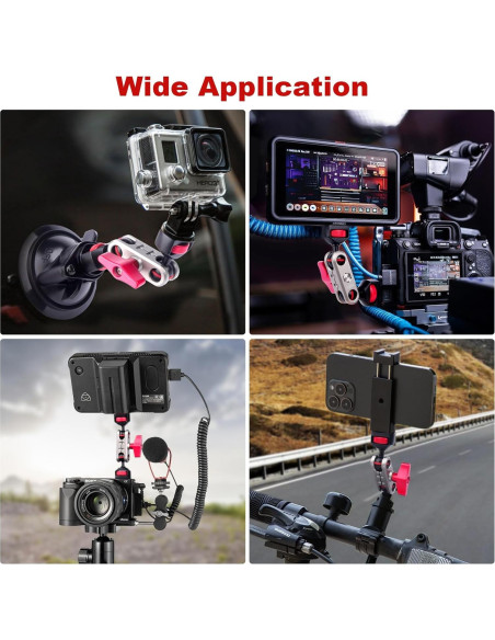 Brazo Mágico Doble Cabeza Esférica CAME-TV 64005 119g Brazo Mágico Doble Cabeza Esférica CAME-TV 64005 119g