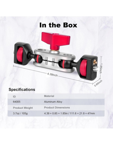 Brazo Mágico Doble Cabeza Esférica CAME-TV 64005 119g