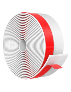 Sello de Puerta de Silicona Bruiefpap 1" x 7.62 m Blanco