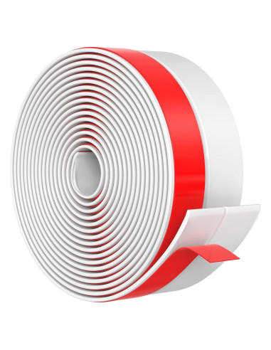 Sello de Puerta de Silicona Bruiefpap 1" x 7.62 m Blanco