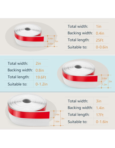Sello de Puerta de Silicona Bruiefpap 1" x 7.62 m Blanco