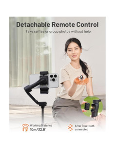 Estabilizador de Cardán Hohem iSteady X3 para iPhone - Plegable, Control Remoto, Luz Ajustable 2