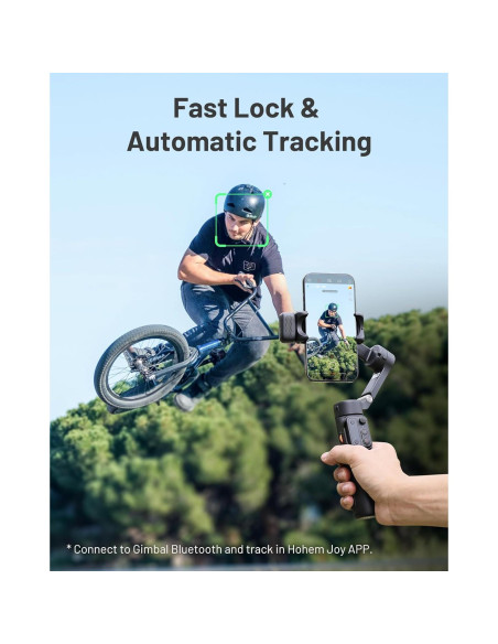 Estabilizador de Cardán Hohem iSteady X3 para iPhone - Plegable, Control Remoto, Luz Ajustable