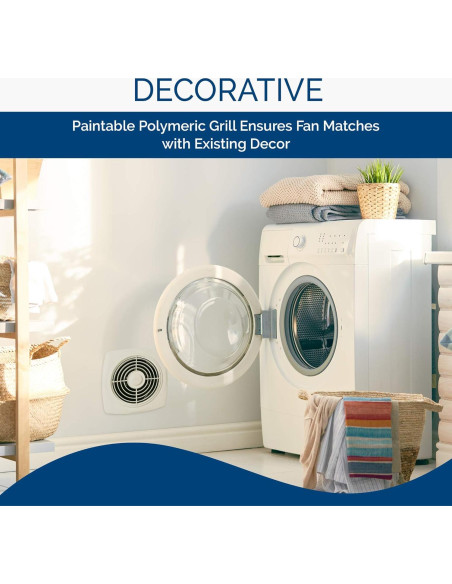 Ventilador de Ventilación a Pared Broan-NuTone 509 200 CFM Blanco