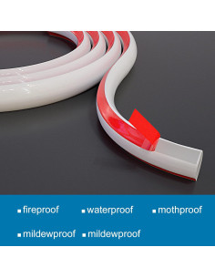 Moldura Cuarterona Flexible NeatiEase Autoadhesiva 3.05m Blanco 2