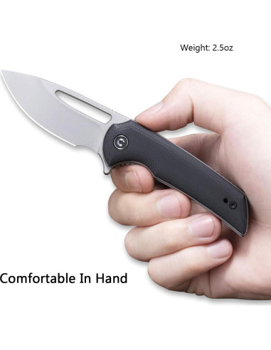 Cuchillo Plegable CIVIVI Odium 6.73 cm D2 Negro G10