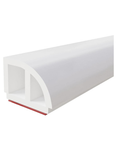 Moldura Flexible de Caucho Blanco Raycity 99 cm para Suelo