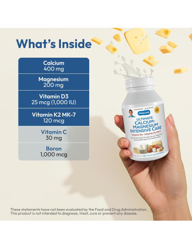 Suplemento de Calcio-Magnesio Andrew Lessman 60 Cápsulas