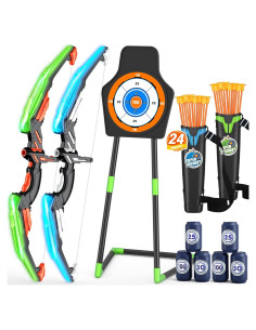 Set de Arco y Flecha HYES con Luz LED y 24 Flechas para Niños