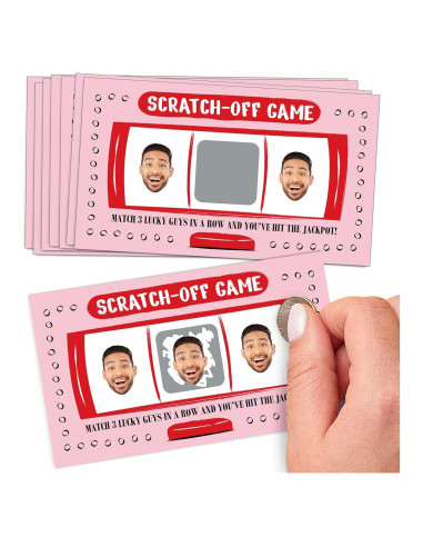 Tarjetas de Rascar Big Dot of Happiness - Suerte en el Amor - 22 Unidades