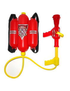 Blaster de Agua Mochila Bombero 4E's Novelty 1.3L para Niños