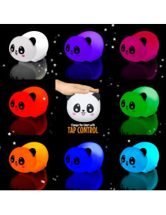 Luz Nocturna Panda AULTRA Recargable USB 16 Colores 10h 2