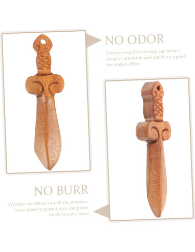 Adornos de Madera ABOOFAN 10 Piezas Mini Espadas Decorativas