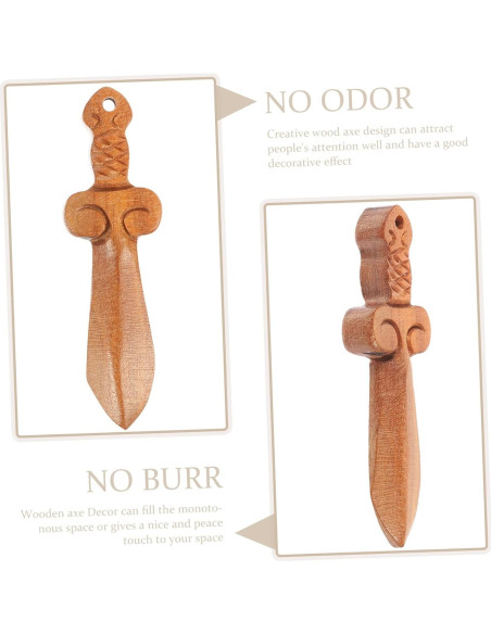 Adornos de Madera ABOOFAN 10 Piezas Mini Espadas Decorativas