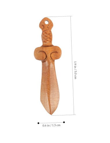 Adornos de Madera ABOOFAN 10 Piezas Mini Espadas Decorativas