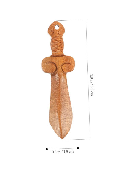 Adornos de Madera ABOOFAN 10 Piezas Mini Espadas Decorativas