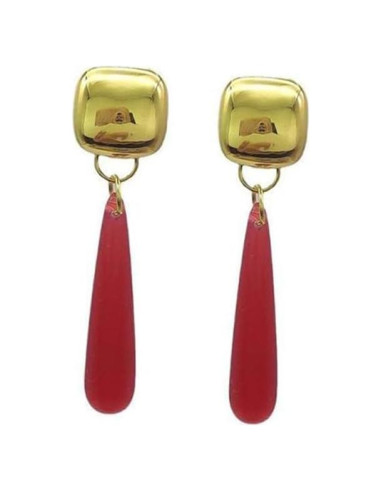 Pendientes Frieren Clip-On SaikouCos 4cm Cobre y Resina