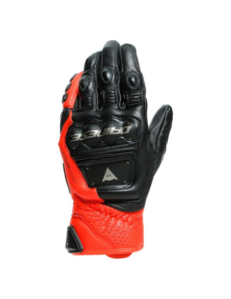Guantes Dainese 4-Stroke 2 Negro/Rojo Fluorescente - Talla Grande