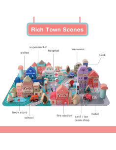 Juego de Bloques de Construcción de Madera Xylolin 115 Piezas 2