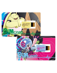 Tarjetas DIM Digimon Angoramon y Jellymon para Vital Bracelet