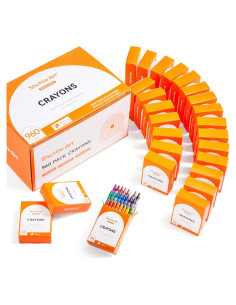 Conjunto de Crayones Shuttle Art 960 unidades 24 colores