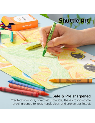 Conjunto de Crayones Shuttle Art 960 unidades 24 colores