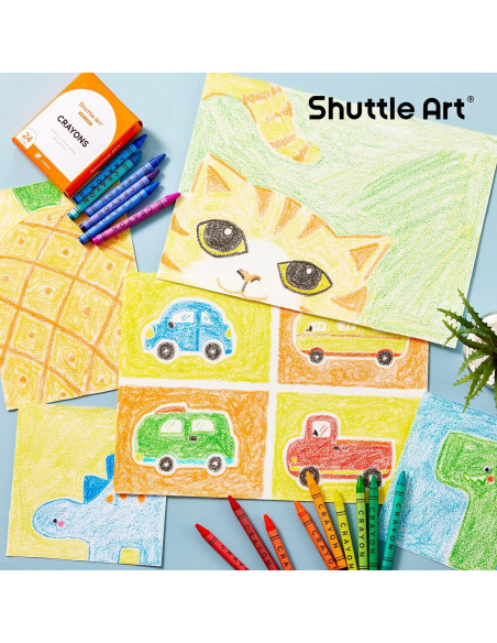 Conjunto de Crayones Shuttle Art 960 unidades 24 colores