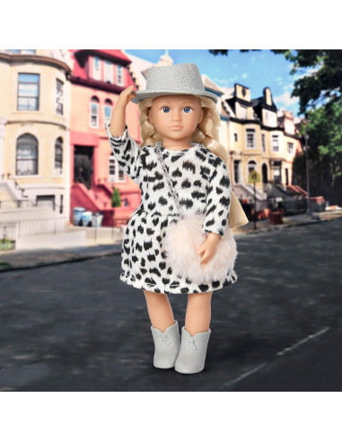 Muñeca Mini Brinne de Moda 15 cm con Atuendo Elegante 3+ Años