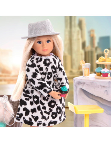 Muñeca Mini Brinne de Moda 15 cm con Atuendo Elegante 3+ Años