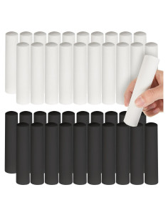 Tiza de Acera Jumbo Chivertion 20 Pcs Negra y Blanca Lavable