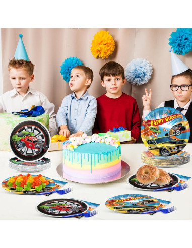 Juego de vajilla desechable Justforjoyful 200 piezas para fiesta