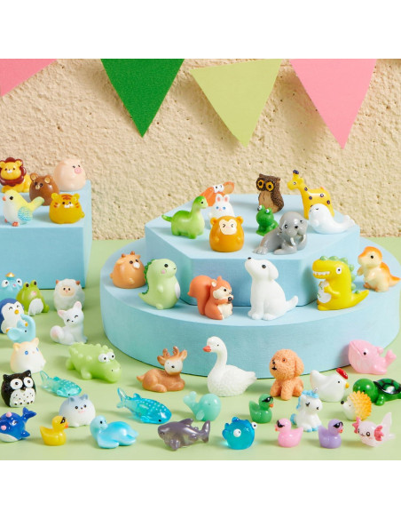 Conjunto de 50 Mini Figuras de Animales de Resina Joyin Conjunto de 50 Mini Figuras de Animales de Resina Joyin