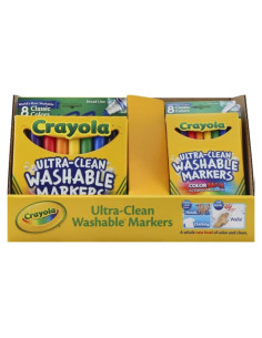 Conjunto de Marcadores Lavables Clásicos Crayola 12 Pzas