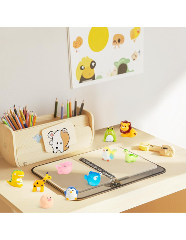 Conjunto de 50 Mini Figuras de Animales de Resina Joyin