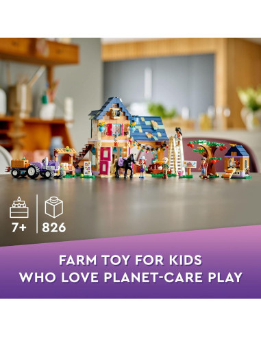 LEGO Friends Granja Orgánica 41721 con Caballo y Tractor