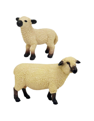 Figuras de Animales de Granja Gemini&Genius, Set 6 Piezas