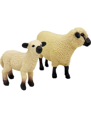 Figuras de Animales de Granja Gemini&Genius, Set 6 Piezas