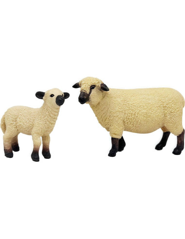 Figuras de Animales de Granja Gemini&Genius, Set 6 Piezas